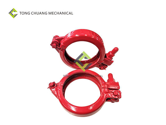 125A কংক্রিট পাম্প পাইপলাইন উচ্চ চাপ ফরজ ইস্পাত Clamps