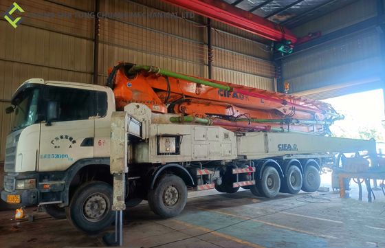 CIFA 58m Scania Chassis ব্যবহৃত কংক্রিট বুম পাম্প ট্রাক